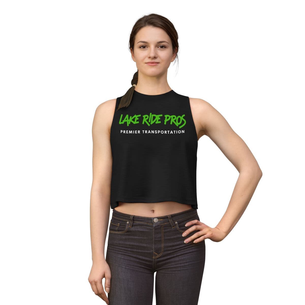 Lake Ride Pros Crop Top — Logo Women's Tank